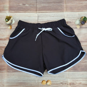 Short Bordes Redondos Blancos DESIRE Dama Negro